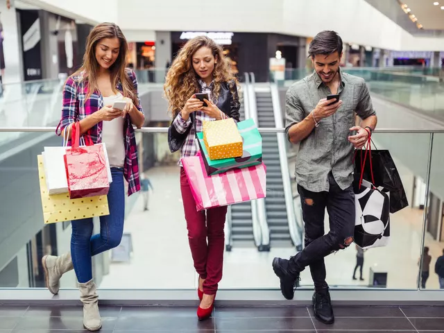 Is shopping at malls still as popular as in the past?